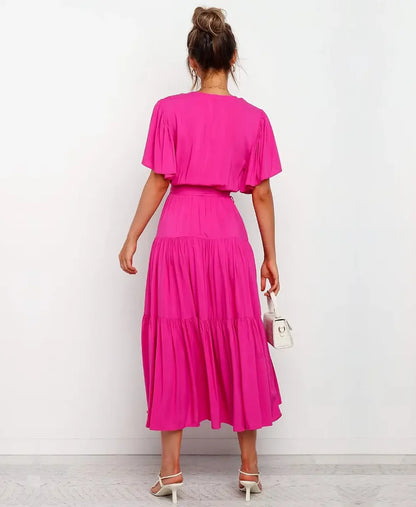 Amélie High Waist Midi Dress