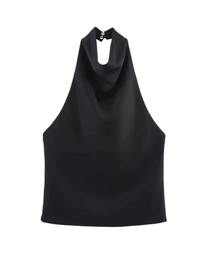 Satin Halter Neck Top