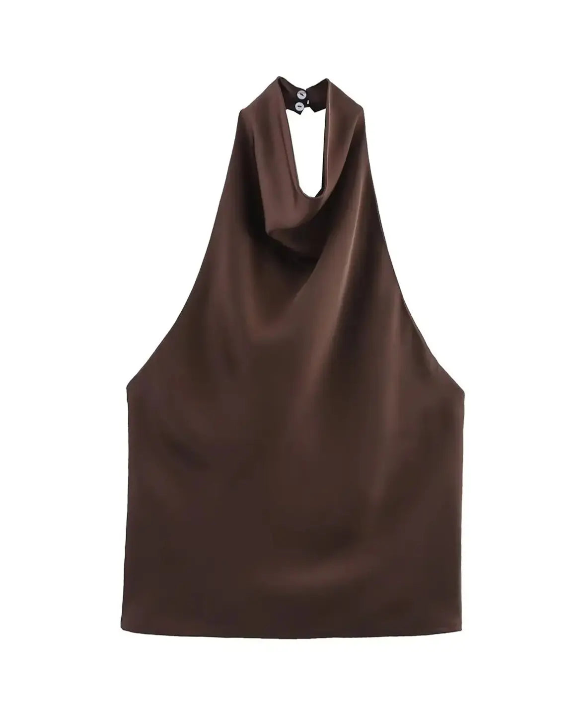 Satin Halter Neck Top