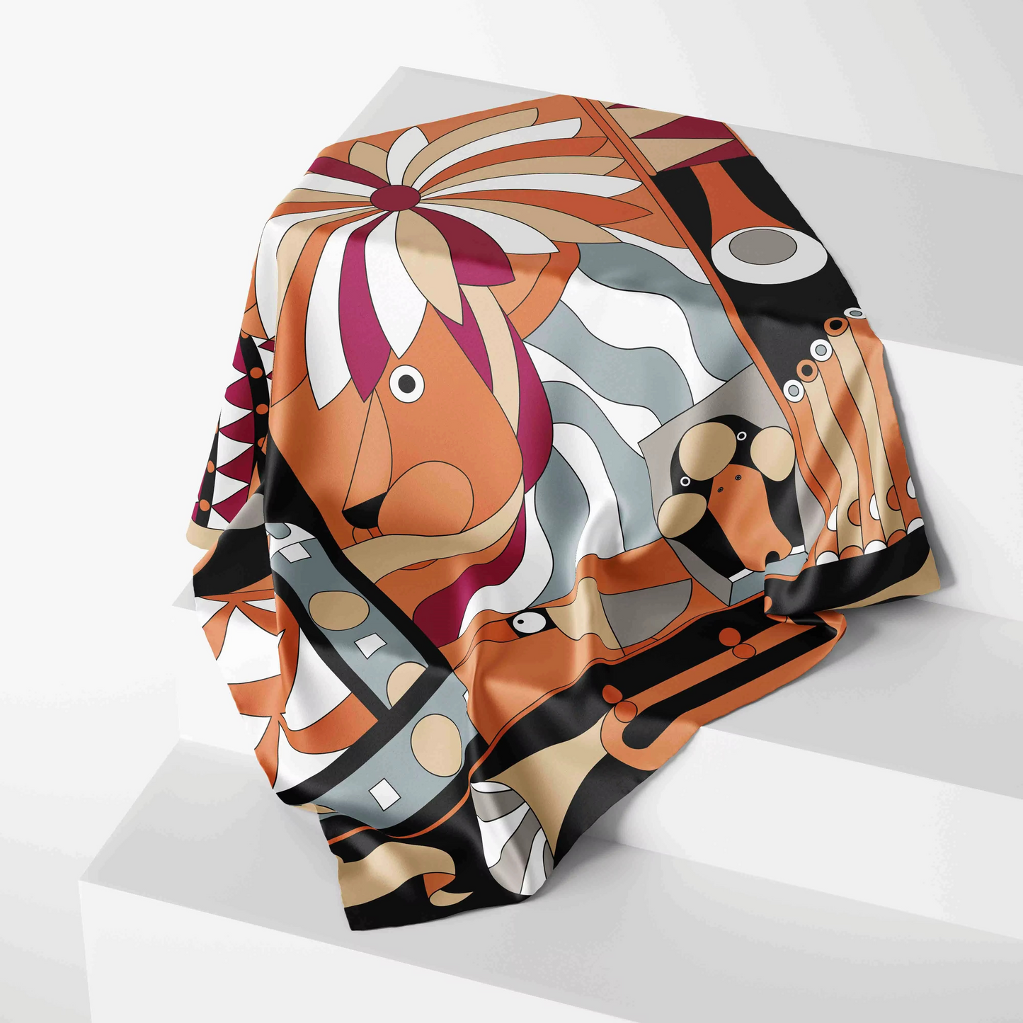 Tropicalia Satin Scarf