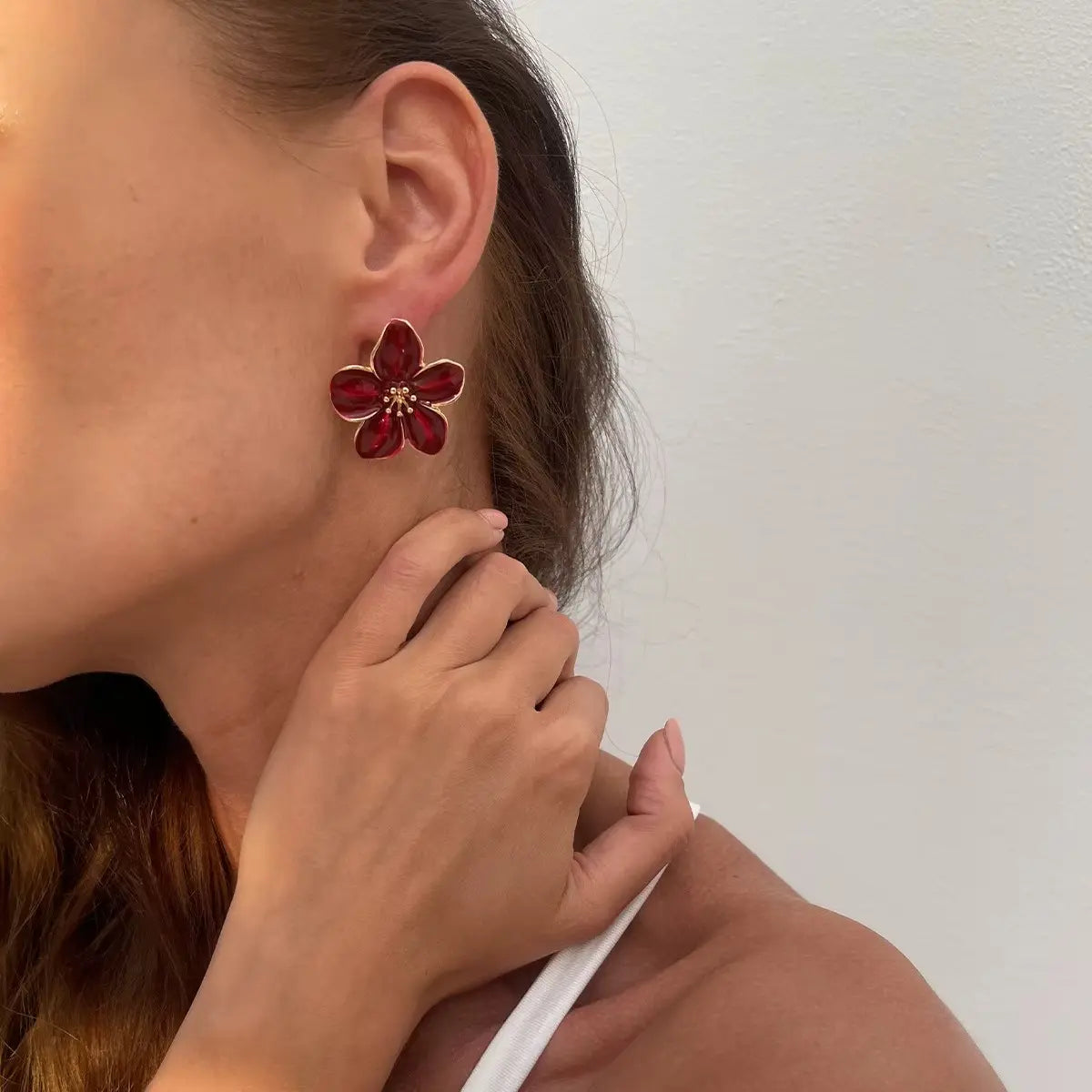 Floral Bloom Ear Studs Earrings