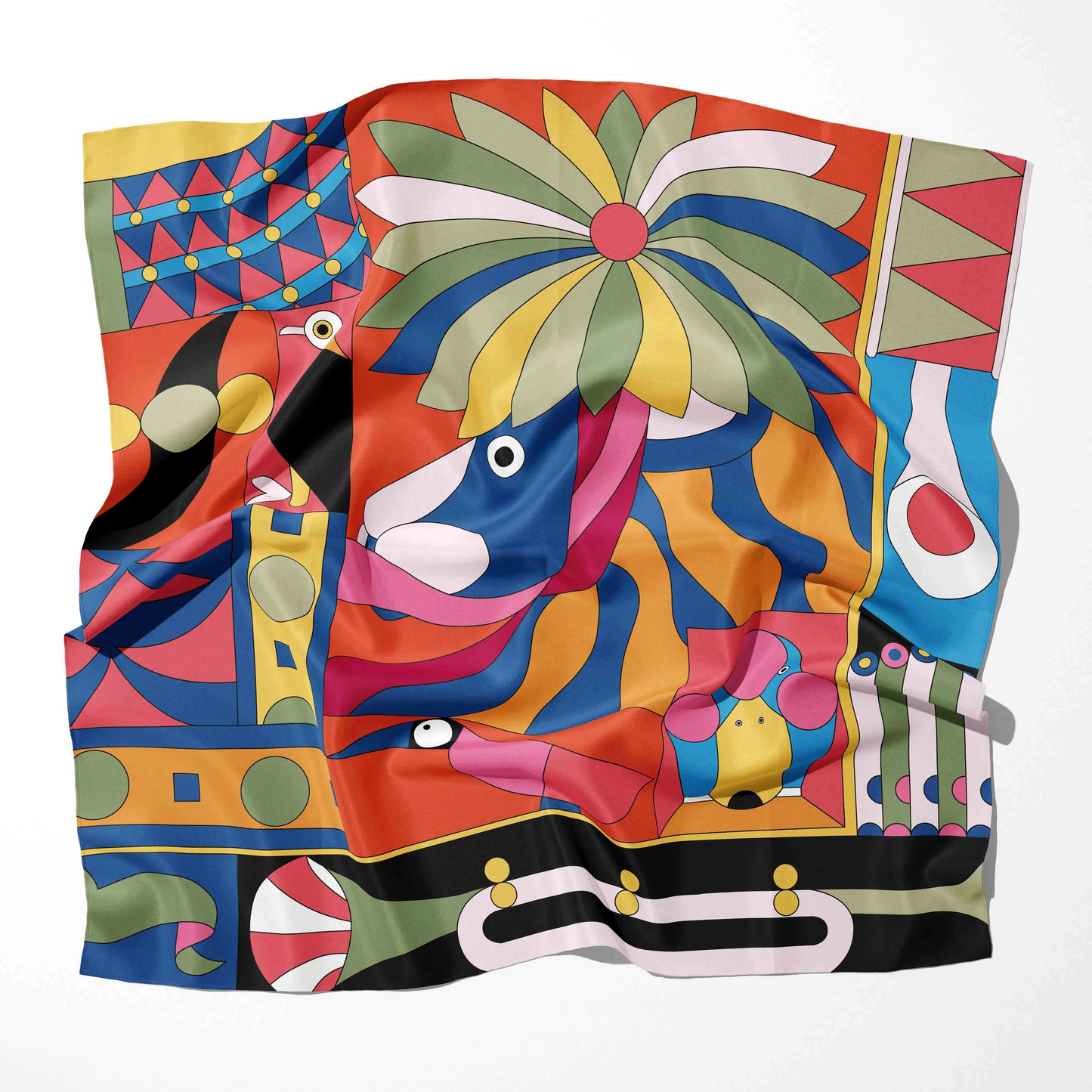 Tropicalia Satin Scarf
