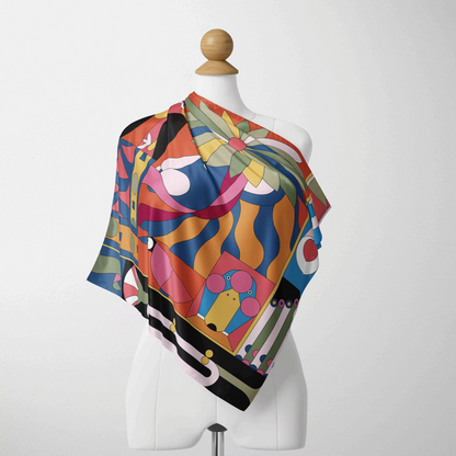 Tropicalia Satin Scarf